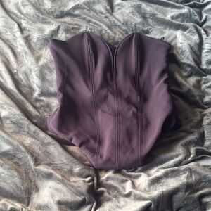 Zara Black V-Neck Bodysuit